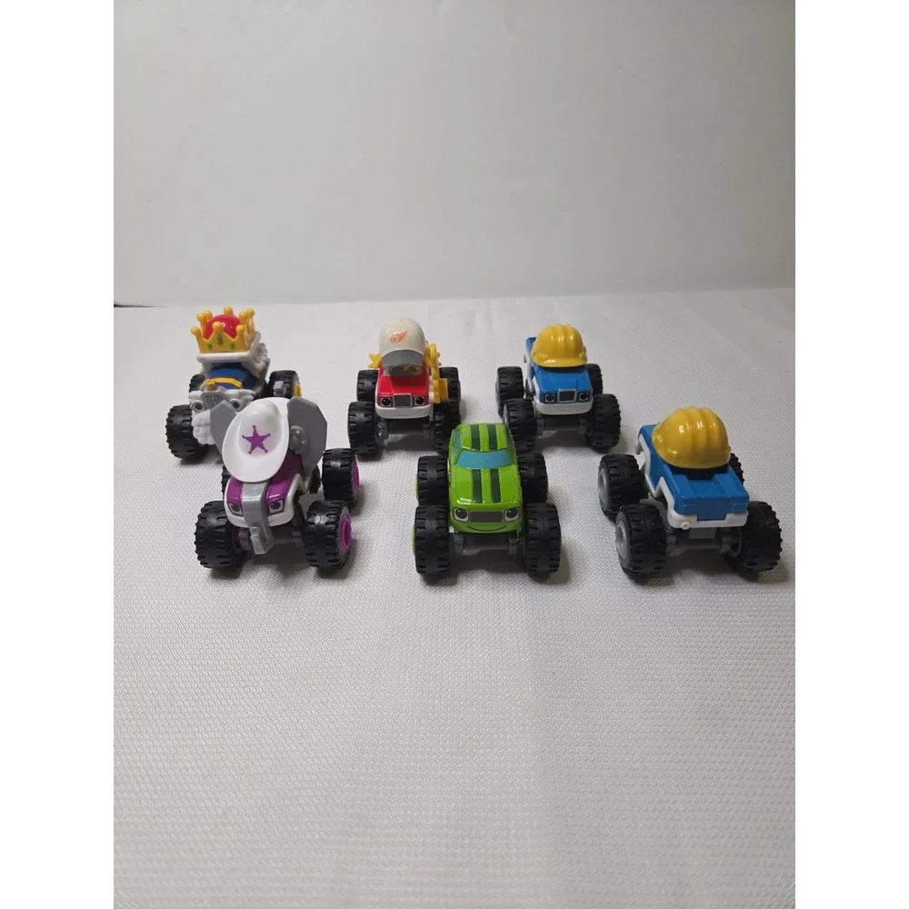 Mattel Blaze and the Monster Machines Diecast Toy Trucks Lot of 6 - Used